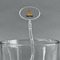 Tropical Sunset Clear Plastic 7" Stir Stick - Oval - Main