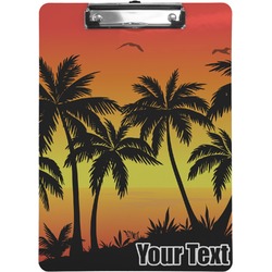 Tropical Sunset Clipboard (Letter Size) (Personalized)