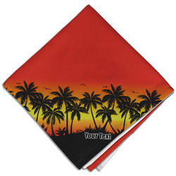 Tropical Sunset Cloth Dinner Napkin - Single w/ Name or Text