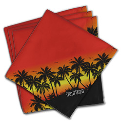 Tropical Sunset Cloth Napkins (Set of 4) (Personalized)