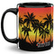 Tropical Sunset Coffee Mug - 11 oz - Full- Black