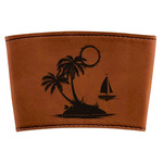 Tropical Sunset Leatherette Cup Sleeve