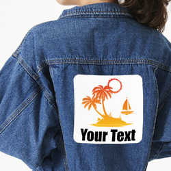 Tropical Sunset Large Custom Shape Patch - 2XL (Personalized)