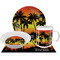 Tropical Sunset Dinner Set - 4 Pc (Personalized)
