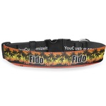 Tropical Sunset Deluxe Dog Collar (Personalized)