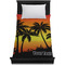 Tropical Sunset Duvet Cover - Twin XL - On Bed - No Prop