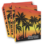 Tropical Sunset 3 Ring Binder - Full Wrap (Personalized)