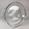 Tropical Sunset Glass Pie Dish - FRONT