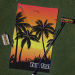 Tropical Sunset Golf Towel Gift Set (Personalized)