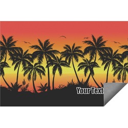 Tropical Sunset Indoor / Outdoor Rug - 6'x8' w/ Name or Text