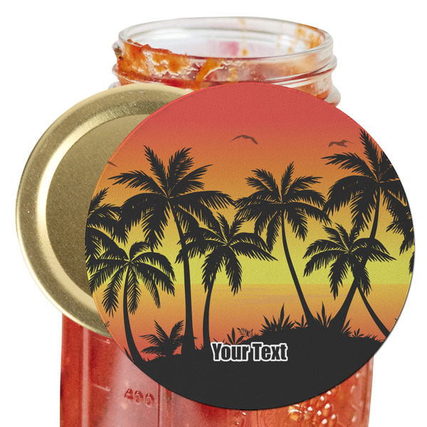 Custom Tropical Sunset Jar Opener (Personalized)