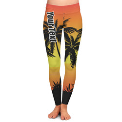 Tropical Sunset Ladies Leggings - Extra Small (Personalized)