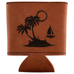 Tropical Sunset Leatherette Can Sleeve