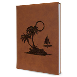 Tropical Sunset Leatherette Journal - Large - Single Sided