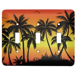 Tropical Sunset Light Switch Cover (3 Toggle Plate)