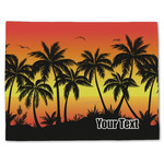 Tropical Sunset Single-Sided Linen Placemat - Single w/ Name or Text