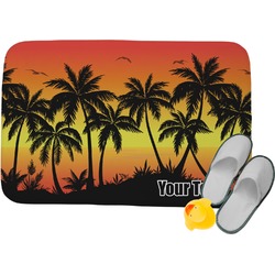 Tropical Sunset Memory Foam Bath Mat (Personalized)