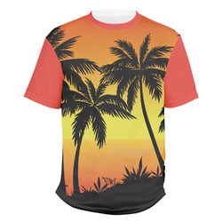 Tropical Sunset Men's Crew T-Shirt - X Large