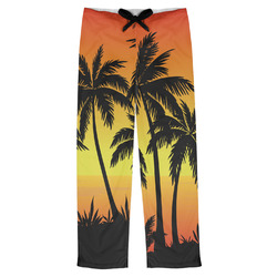 Tropical Sunset Mens Pajama Pants - L