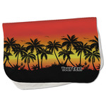 Tropical Sunset Burp Cloth - Fleece w/ Name or Text