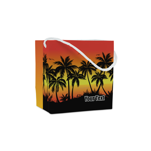 Custom Tropical Sunset Party Favor Gift Bags - Gloss (Personalized)