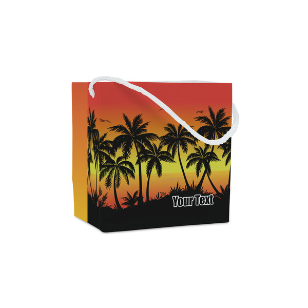 Custom Tropical Sunset Party Favor Gift Bags - Matte (Personalized)