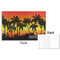 Tropical Sunset Disposable Paper Placemat - Front & Back