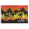 Tropical Sunset Disposable Paper Placemat - Front View