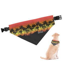 Tropical Sunset Dog Bandana - Large (Personalized)