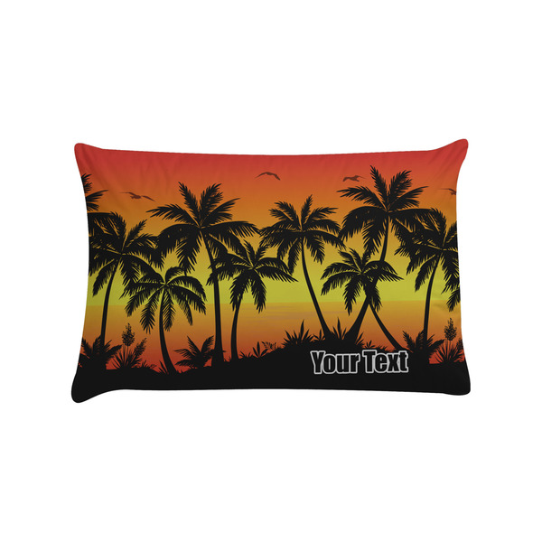 Custom Tropical Sunset Pillow Case - Standard (Personalized)