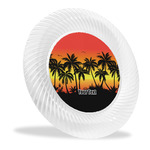 Tropical Sunset Plastic Party Dinner Plates - 10" (Personalized)