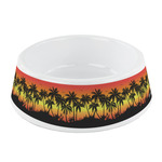 Tropical Sunset Plastic Dog Bowl - Small (Personalized)