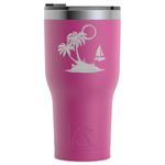 Tropical Sunset RTIC Tumbler - Magenta - Laser Engraved - Single-Sided