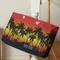 Tropical Sunset Large Rope Tote - Life Style