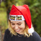 Tropical Sunset Santa Hat - Lifestyle 2 (Emily)