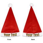 Tropical Sunset Santa Hat - Front & Back (Personalized)