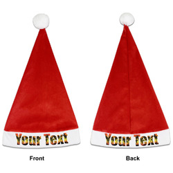 Tropical Sunset Santa Hat - Front & Back (Personalized)