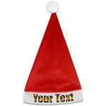 Tropical Sunset Santa Hat - Front (Personalized)