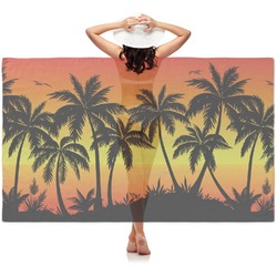 Tropical Sunset Sheer Sarong