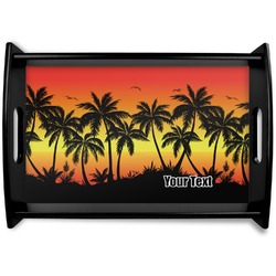 Tropical Sunset Wooden Tray (Personalized)