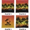 Tropical Sunset Set of Square Dinner Plates (Approval)