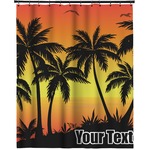 Tropical Sunset Extra Long Shower Curtain - 70"x84" (Personalized)