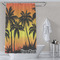 Tropical Sunset Shower Curtain Lifestyle