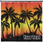Tropical Sunset Shower Curtain (Personalized)