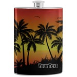 Tropical Sunset Stainless Steel Flask (Personalized)