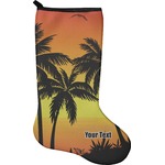 Tropical Sunset Holiday Stocking - Neoprene (Personalized)