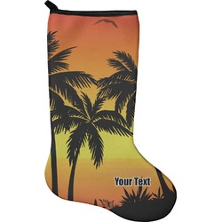 Tropical Sunset Holiday Stocking - Neoprene (Personalized)