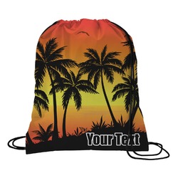 Tropical Sunset Drawstring Backpack - Medium (Personalized)