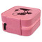 Tropical Sunset Travel Jewelry Boxes - Leather - Pink - View from Rear