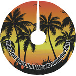 Tropical Sunset Tree Skirt (Personalized)